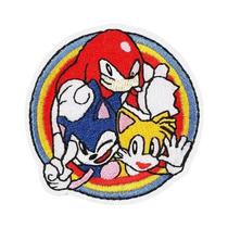 Sonic the Hedgehog Bordado Patches 16 Estilos Anime Figura Decoração Emblema Acessórios De Vestuário