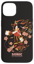 Sonic The Hedgehog - Capa Shadow com Flores de Cerejeira para iPhone 13