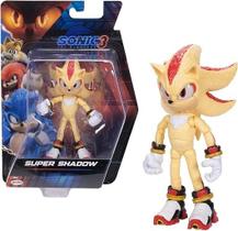Sonic The Hedgehog Filme 3 - Boneco 22 Articulaçoes Super Shadow 13 cm Sunny Sonic The Hedgehog Filme 3 - Boneco 22 Articulaçoes Super Shadow 13 cm Sunny