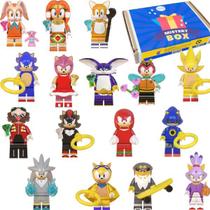 SONIC the Hedgehog Jogo Filme Melhor presente Coleção 16 bonecos Minifigures Blocos de Montar Letsgo 144 pçs
