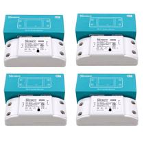 Sonoff Básico 1ch Interruptor Wifi Automação Kit 4 Unid