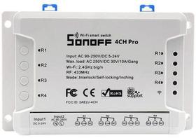 Sonoff Pro 4 Canais R3 Interruptor Wifi com RF 433mhz