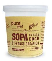 Sopa Batata Doce e Frango Orgânica PURE FOOD 400g