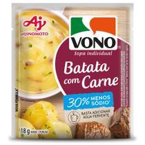 Sopa cremosa VONO Sabor Batata com Carne Menos Sódio 18g Sopa cremosa VONO Sabor Batata com Carne Menos Sódio 18g