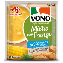 Sopa cremosa VONO Sabor Milho com Frango Menos Sódio 18G Sopa cremosa VONO Sabor Milho com Frango Menos Sódio 18G