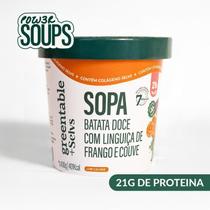 Sopa de Batata Doce com Linguiça de Frango e Couve Greentable 400g