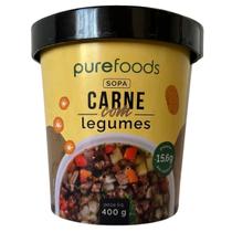 Sopa de Carne com Legumes Pure Foods 400g Sopa de Carne com Legumes Pure Foods 400g