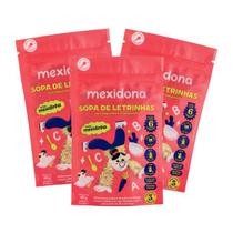 Sopa de Letrinhas com Legumes e Frango Desfiado Mexidona contendo 3 pacotes 90g cada