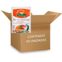 Sopa Termogênica Light Carne, Sem Glúten Natural Life contendo 3 pacotes de 20g cada