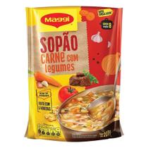 Sopão Maggi Carne com Macarrão e Legumes 200g - Embalagem com 24 Unidades