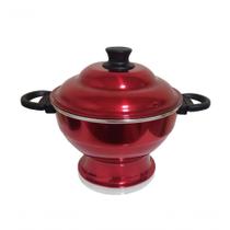 Sopeira De Aluminio Com Tampa Grande 3l Vermelho Belmar