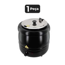 Sopeira eletrica de 10 litros preta - 220v