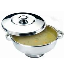 Sopeira Inox com Tampa com Alça Panela para Caldo 3,5L Zanella