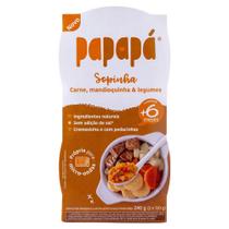 Sopinha Papapá Sabor Carne Mandioquinha e Legumes Papapá a partir de 6 meses 240g Sopinha Papapá Sabor Carne Mandioquinha e Legumes Papapá a partir de 6 meses 240g