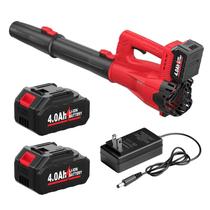 Soplador de hojas inalámbrico FULLYEA 21V con 2 baterías de 4.0Ah Soplador de hojas inalámbrico FULLYEA 21V con 2 baterías de 4.0Ah