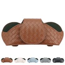 Soporte para gafas de sol para visor de automóvil KINIVA cuero marrón Soporte para gafas de sol para visor de automóvil KINIVA cuero marrón