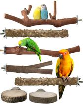 Soporte para Perchas de Pájaros Bissap 7 piezas de Madera Natural de Uva Soporte para Perchas de Pájaros Bissap 7 piezas de Madera Natural de Uva