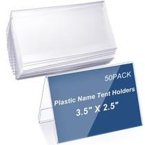 Soportes para Tarjetas de Nombre Vicenpal de Plástico Transparente 8.9 cm x 6.4 cm (50 unidades) Soportes para Tarjetas de Nombre Vicenpal de Plástico Transparente 8.9 cm x 6.4 cm (50 unidades)