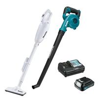 Soprador Ar 12v Ub101dz+aspirador Cl108fdzw + 1 Bat 12v 1.5 Ah+ Carreg. Dc10wd Makita