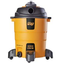 Soprador Aspirador Pó e Água Profissional 1600w 55 Litros Lava Car Comércio Wap