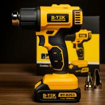 Soprador Bivolt Térmico Profissional 400w Digital 2 Baterias