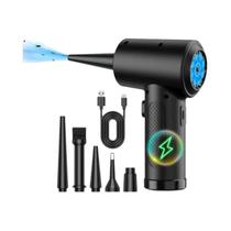 Soprador De Ar Comprimido LED Sem Fio Para Limpeza De Teclados De PC E Computadores, Soprador De Ar Soprador De Ar Comprimido LED Sem Fio Para Limpeza De Teclados De PC E Computadores, Soprador De Ar