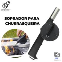 Soprador De Churrasqueira Acendedor Churrasqueira E Lareira Ventilador Para Carvão Manual Churrasco Fogo Brasas Clink
