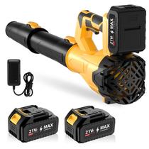 Soprador de folhas GUPOQIGU 750CFM/200MPH sem fio com bateria 2x4.0Ah