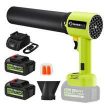 Soprador de Folhas Portátil SakerPlus 21V sem Fio com 2 Baterias