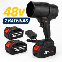 Soprador De Folhas Portátil Turbo Bateria 48V Sem Fio Recarregável Vento Forte Soprador De Folhas Portátil Turbo Bateria 48V Sem Fio Recarregável Vento Forte