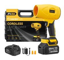 Soprador de Folhas SakerPlus BF175 sem fio 21 V bateria 4 Ah