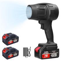 Soprador de Folhas Sem Fio HWLANTU com 2 Baterias de 4,0 Ah 21 V