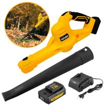 Soprador de Folhas Vonder 15000 rpm ISV 1834Com 1 Bateria 2Ah e Carregador Velocidade Ar 210 km