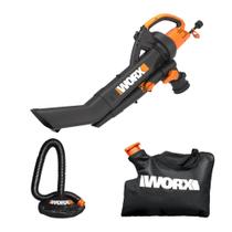 Soprador de folhas WORX Trivac 3 em 1 elétrico 350 CFM 210 MPH WG505.2