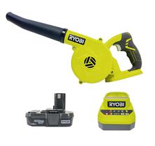 Soprador de oficina Ryobi 18V ONE+ compacto sem fio com bateria