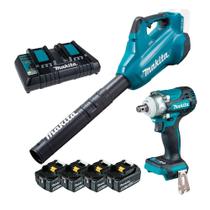 Soprador DUB362 + Chave de Impacto DTW300Z a Bateria com Kit Energia 127v Makita Soprador DUB362 + Chave de Impacto DTW300Z a Bateria com Kit Energia 127v Makita