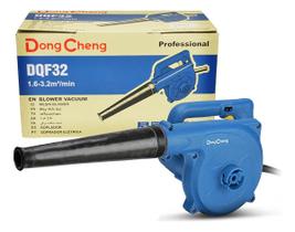 Soprador e Aspirador Dongcheng 680w Elétrico Dqf 32 Azul 220v Profissional Sopra Folhas