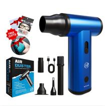 Soprador Elétrico de Ar Comprimido, Mini Soprador Recarregável Sem Fio 150000RPM para Teclados, Kit de Limpeza para PC, Consoles, Churrasco, Camping, Barbearia, Substitui Latas de Ar Comprimido