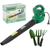 Soprador Elétrico para Folhas Jardim Garthen + Jogo de Ferramentas para Jardim