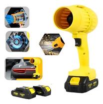 Soprador Folha Portátil Bomvink Bom9725 21v Turbo 330w Fan