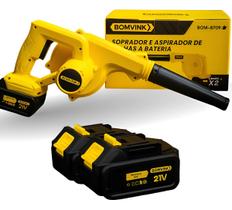Soprador Profissional Sem Fio Bivolt 2 Baterias Aspirador Portatil