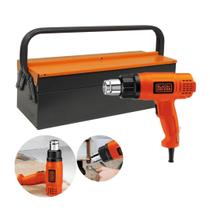 Soprador Térmico 1.500W BDB e Caixa Sanfonada para Ferramentas 3 Gavetas