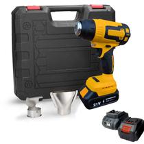 Soprador Térmico 21V Sem Fio 3 Bicos Aço Inox Profissional Aquecimento