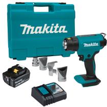 Soprador Térmico com Bateria 5AH LXT 18 Volts Carregador e Tubeiras + Maleta - DHG180RT - MAKITA Soprador Térmico com Bateria 5AH LXT 18 Volts Carregador e Tubeiras + Maleta - DHG180RT - MAKITA