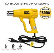 Soprador Térmico Profissional 1600W 127V Alta Temperatura 350º a 600º Selos INMETRO Fluxo de Ar Pote