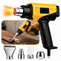 Soprador Termico Profissional Pistola Ar Quente1200w 650c Kit De Espatulas e Bicos 110v