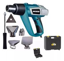 Soprador Termico Wesco WS6427 2000W Ar Frio 3 Temperaturas com Espatula e 4 Bicos Profissional