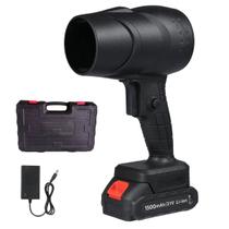 Soprador Turbo Fan 130.000 RPM Maleta Potente Bateria Recarregavel Sujeira Folhas Poeira Detritos Quintal Casa Jardim Limpeza