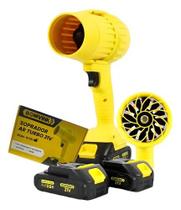 Soprador Turbo Portátil Recarregável Com 2 Baterias Folhas