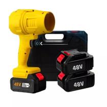 Soprador Turbo Recarregavel Ar Sem Fio 150.000 Rpm + 2 Baterias 48v + 1 Maleta